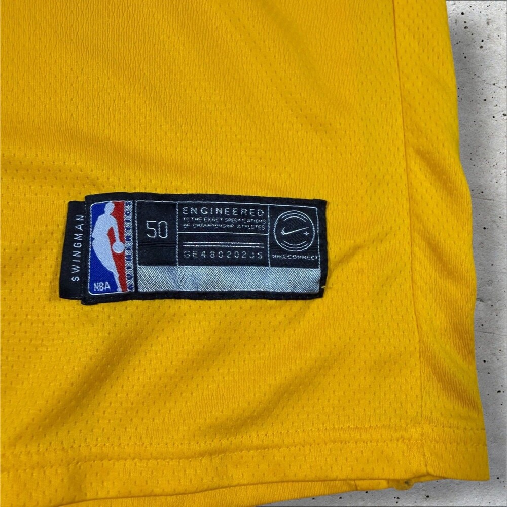 LeBron James Los Angeles Lakers Jersey Mens 50 Large Swingman Gold Wish NBA - Picture 7 of 9